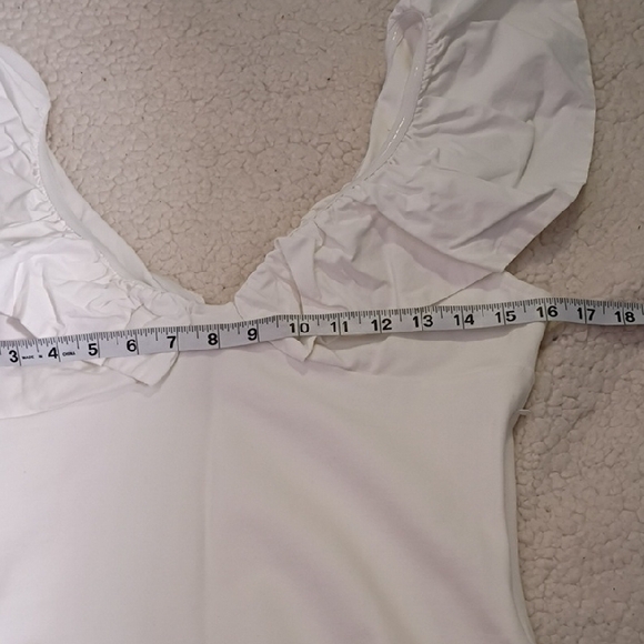 Dolan White Ruffle Sleeve Blouse - Picture 7 of 7